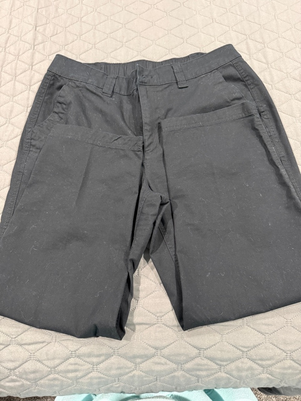 Old Navy Women's Black Flat-Front Pants